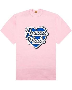 Human Made Heart-Logo T-Shirt - Pink