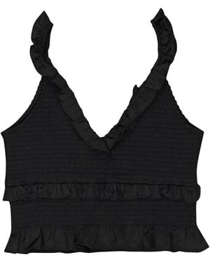 CALLIPYGIAN Satin Top - Black
