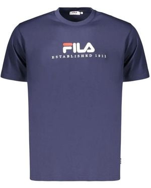 Fila T-Shirt Valsera À Logo Imprimé - Blue