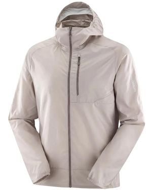 Salomon Zip-Up Hooded Jacket - Grey