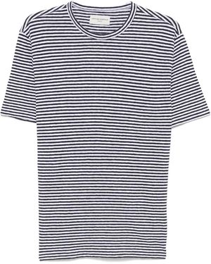 Officine Generale T-Shirt A Righe - Blu
