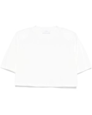So Allure T-Shirt Crop Con Spalline - Bianco