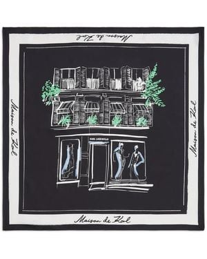 Karl Lagerfeld Foulard K/Sketch - Nero