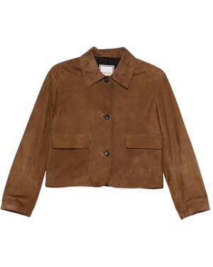 Tagliatore Valerie Suede Jacket - Brown