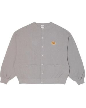 Woolrich Cárdigan Con Parche Del Logo - Gris