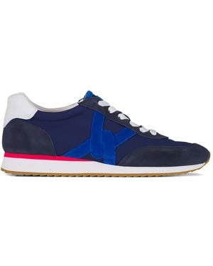 Veronica Beard Suede Lace-Up Trainers - Blue