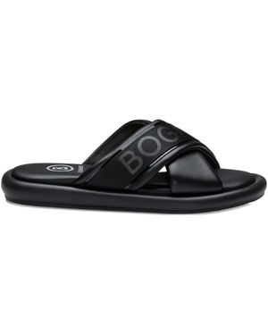 Bogner Criss-Cross Sandals - Black