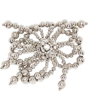 N°21 Broche À Ornements En Cristal - Blanc