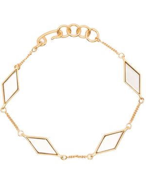 Jil Sander Rhombus-Charm Bracelet - Metallic