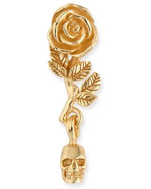 Emanuele Bicocchi Rose And Skull Earring - Metallic