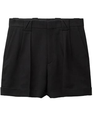 Versace Stretch Wool Shorts - Black
