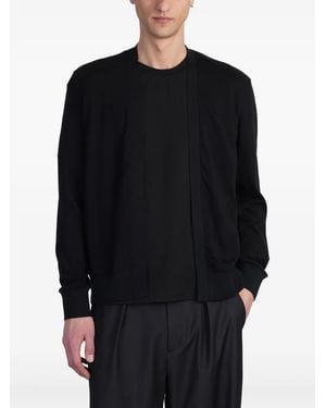 Attachment Cotton Cardigan - Black