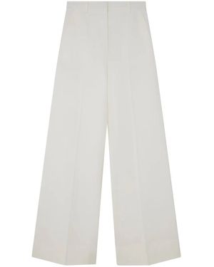 Stella McCartney Wool Flared Trousers - White