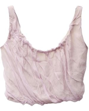 Versace Pleated Top - Pink