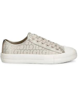 Guess Carey Logo-Print Sneakers - White