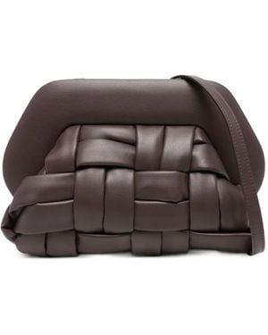THEMOIRÈ Flap satchel - Braun