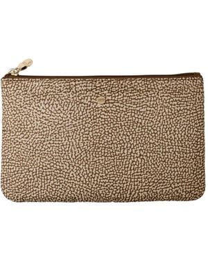 Borbonese Classica Clutch Bag - Brown