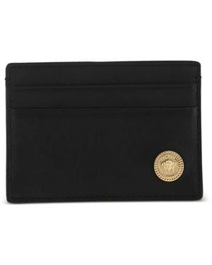 Versace Medusa Leather Cardholder - Black