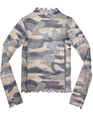 KNWLS Top Mit Camouflage-Print - Grau