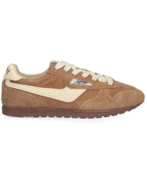 Autry Windspin Low-Top Sneakers - Brown
