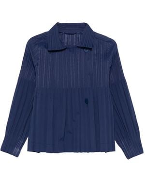 Pleats Please Issey Miyake プリーツ ジャケット - ブルー