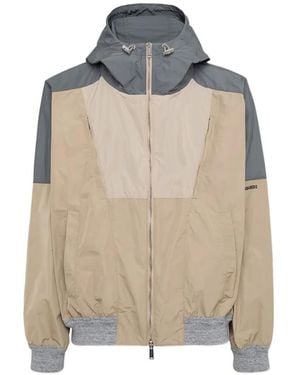 DSquared² Hooded Bomber Jacket - Natural
