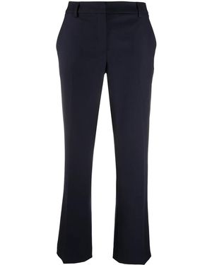 L'Autre Chose Mid-Rise Cropped Pants - Blue