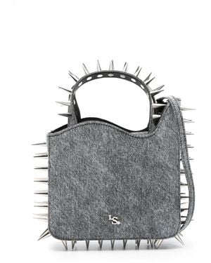 Le Silla Borsa Tote Ivy Denim Piccola - Grigio