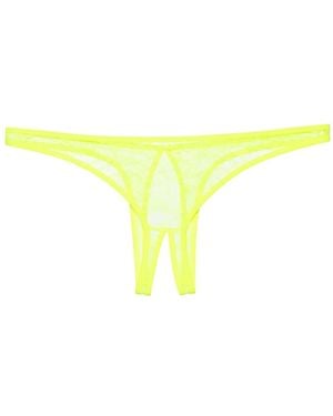 Maison Close Flashback Néon Open Briefs - Yellow