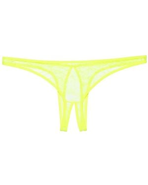 Maison Close Flashback Néon Open Slip - Geel