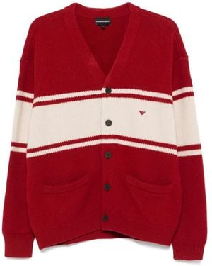 Emporio Armani Cardigans - Rojo