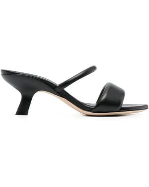 Vic Matié Open-Toe 70Mm Leather Sandals - Black