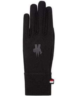Moncler Logo-Detail Gloves - Black