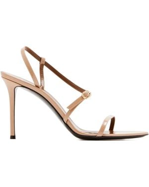 Giuseppe Zanotti 90Mm Audrinette Leather Sandals - White
