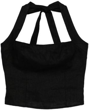 Reformation Malika Top - Zwart