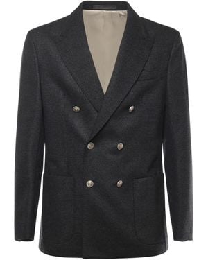 Eleventy Doppelreihiges Sakko - Schwarz