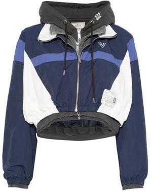Maison Mihara Yasuhiro Panelled Layered-Effect Jacket - Blue