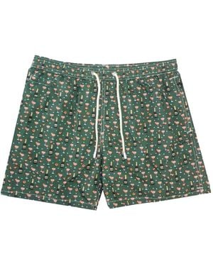 Mc2 Saint Barth Badeshorts Mit Bellini-Print - Grün