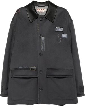 Marni Giacca Con Colletto - Nero