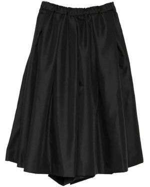 Comme des Garçons Pleated Midi Skirt - Black