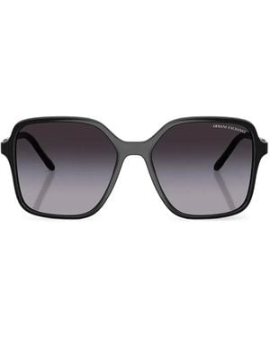 ARMANI EXCHANGE Lunettes De Soleil À Monture Carrée - Black
