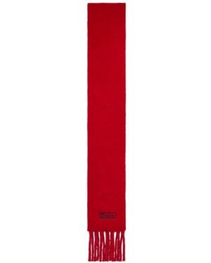 Polo Ralph Lauren Fringed Logo-Embroidered Scarf