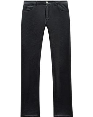 Courreges Reedition Vinyl Straight Trousers - Blue