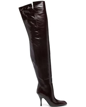 KHAITE 100mm Colt Over-the-knee Boots - ブラック