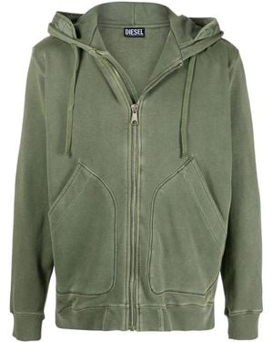 DIESEL Hoodie Vestol À Empiècements Contrastants - Vert