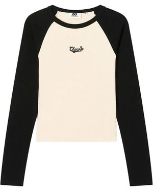 Chocoolate ラグランスリーブ Tシャツ - ブラック