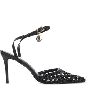 Just Cavalli Ankle-Strap Heeled Pumps - Black