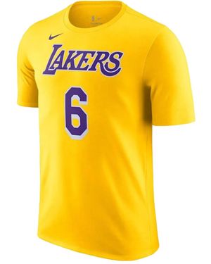 Nike Lebron James La Lakers T-Shirt - Yellow