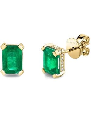SHAY Emerald Studs Earrings - Green