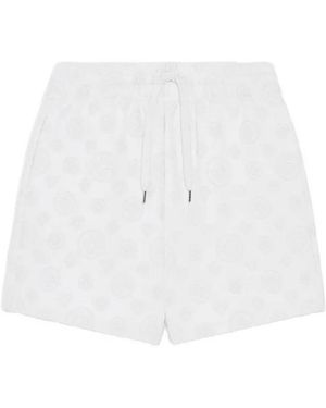 CASABLANCA Monogram Bermuda Shorts - White
